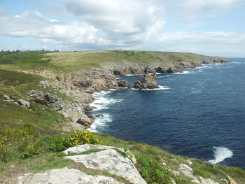 Scenic view of sea against sky