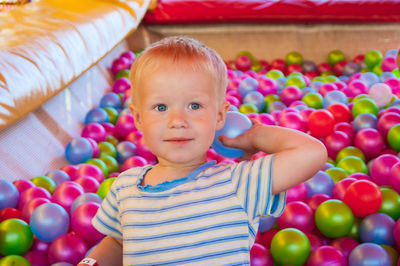 Portrait of cute boy