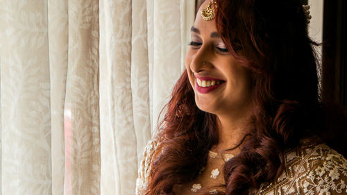 Portrait of beautiful woman