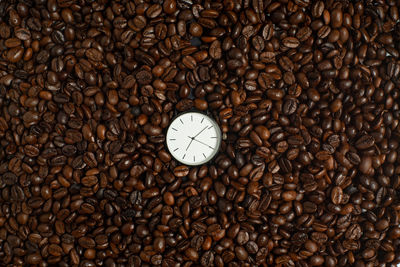 High angle view of coffee cup