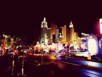 City street at night