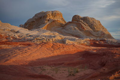 Scenic view of desert against sky