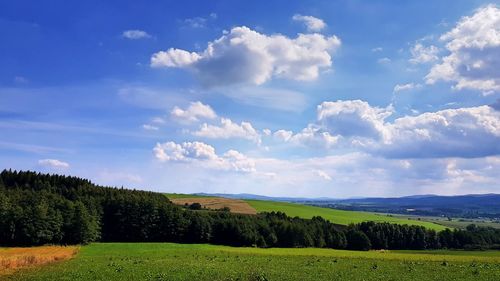 Scenic view of landscape against sky