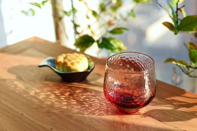 Close-up of drink on table