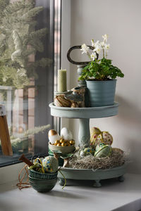 Close-up of potted plant on table