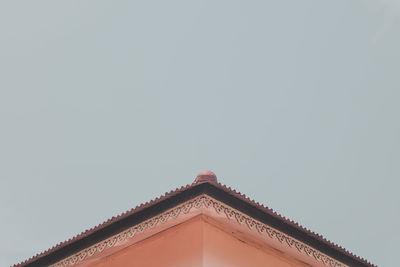 Low angle view of temple against clear sky