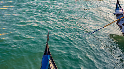 Man fishing in sea