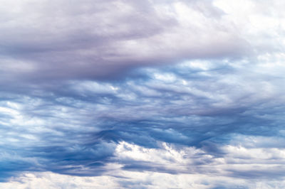 Low angle view of clouds in sky