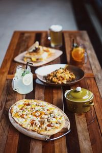 Close-up of food served in plate