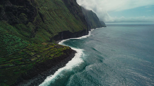 Scenic view of ocean against sky