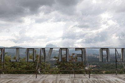 Plants growing on land against sky