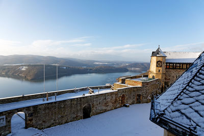 Waldeck castle in winter, germany