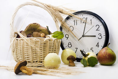 Close-up of fruits in basket