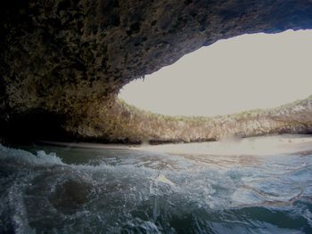 Rocks in sea