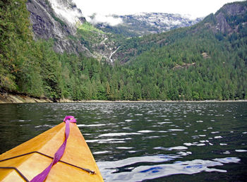 Scenic view of lake against mountains