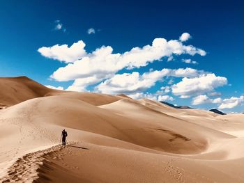 Scenic view of desert against sky