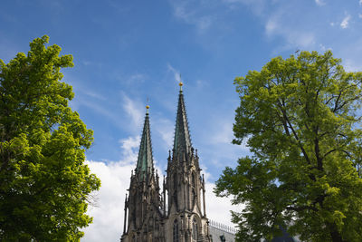 Low angle view of building against sky