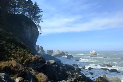 Scenic view of sea against sky