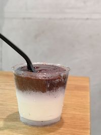 Close-up of drink on table