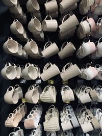 Full frame shot of objects at rack