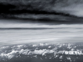 Scenic view of cloudscape against cloudy sky