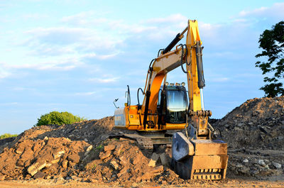 View of construction site against sky