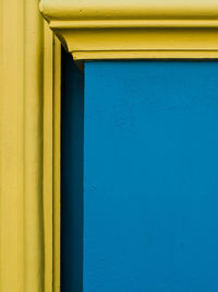 Close-up of blue door