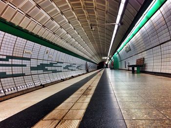 Railroad station platform