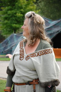 Young woman looking away