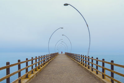 Footbridge over sea