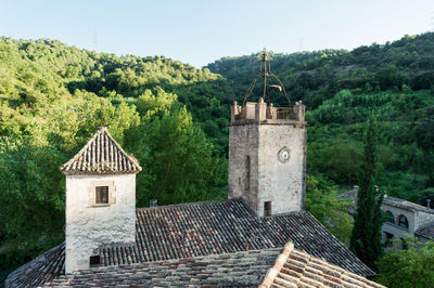 Exterior of historic building against sky