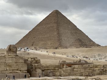 Low angle view of built structures against sky