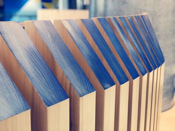 Wooden planks arranged in room