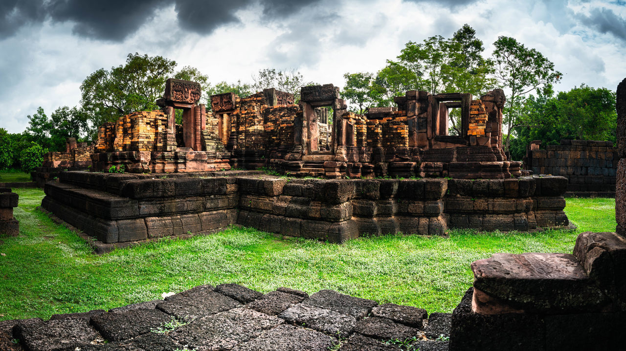 OLD TEMPLE AGAINST SKY