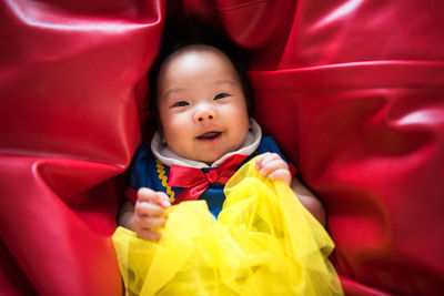 Portrait of cute baby girl