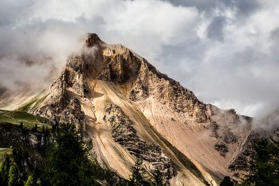 Panoramic view of landscape and mountains against sky