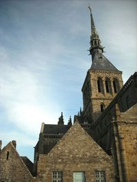 Low angle view of church against sky