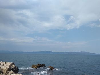 Scenic view of sea against sky