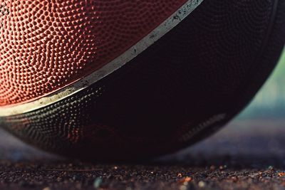 Close-up of ball on field