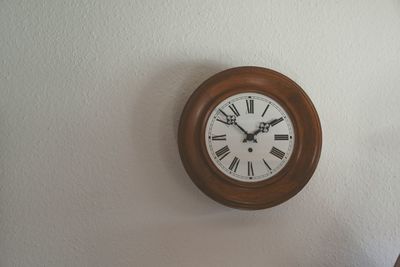 Low angle view of clock