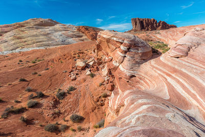 View of rock formations