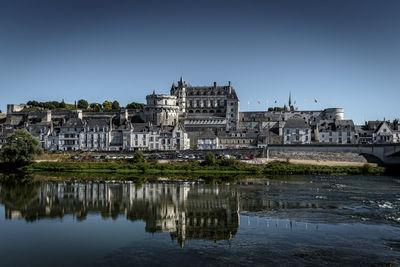 Reflection of buildings in water