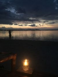 Dramatic sky over sea