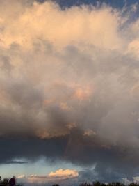 Low angle view of storm clouds in sky