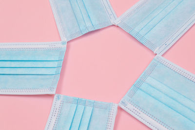 High angle view of multi colored pencils