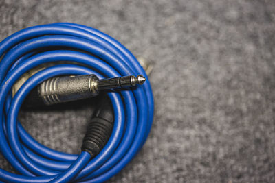 Close-up of telephone on table