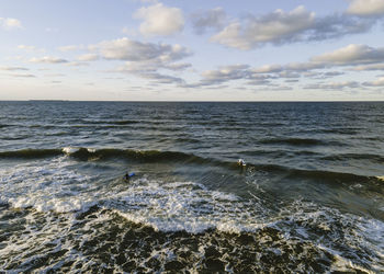 Scenic view of sea against sky