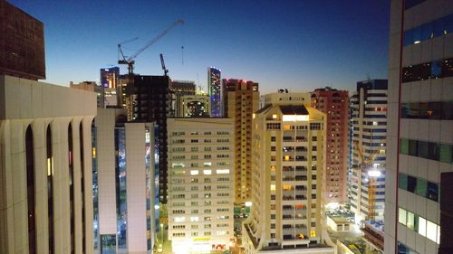 Illuminated cityscape