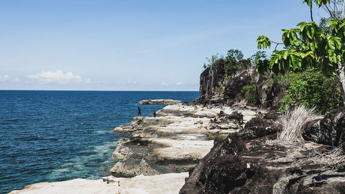 Scenic view of sea against sky