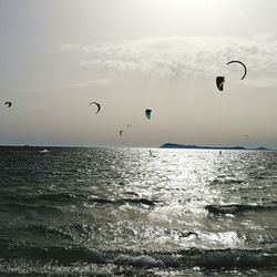 Scenic view of sea against sky